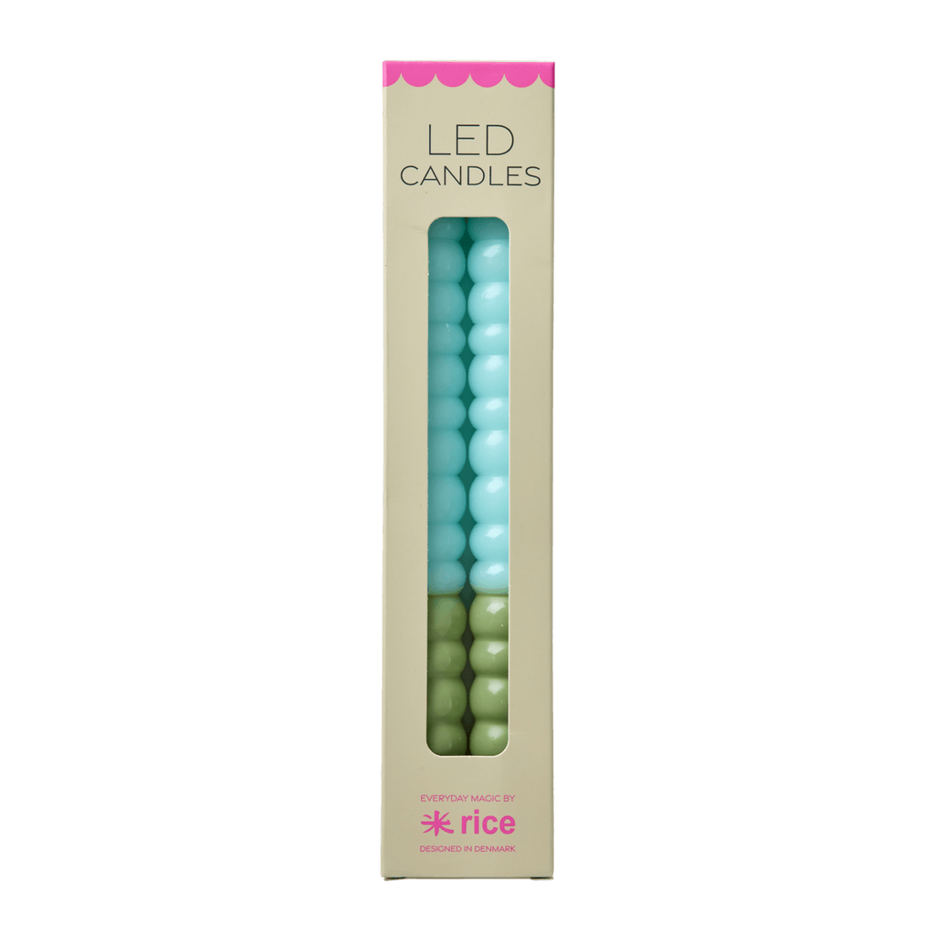 LED-Stabkerzen – 2er-Set – Gold – ohne Batterien