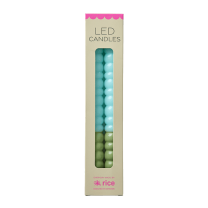 LED-Stabkerzen – 2er-Set – Gold – ohne Batterien