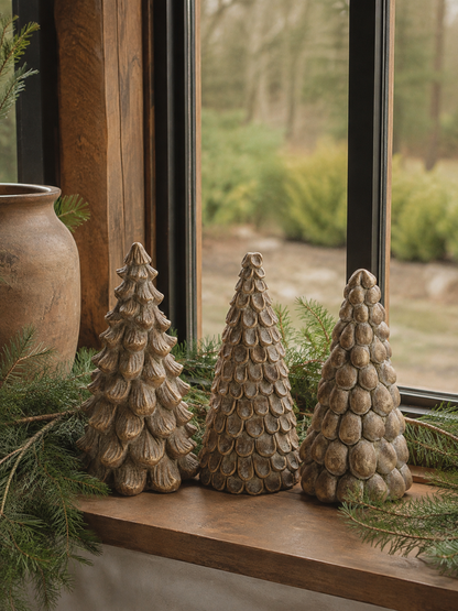 Weihnachtsbaum-Vase – Grüne Keramik