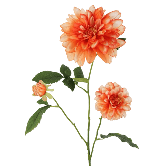 Kunstbloem Dahlia oranje