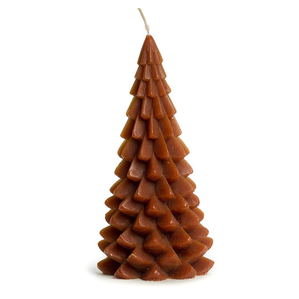 Kerstboomkaars Chestnut – 20 cm - 42 branduren