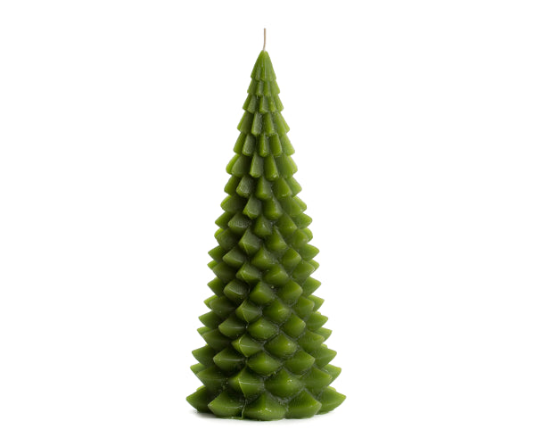 Kerstboomkaars Groen – 20 cm - 42 branduren
