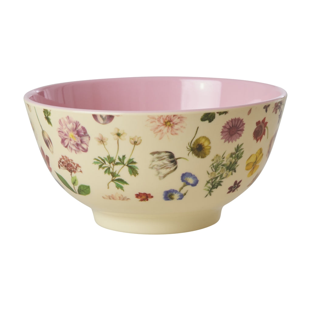 Melamine schaaltje medium Floras Dream Print - Rice