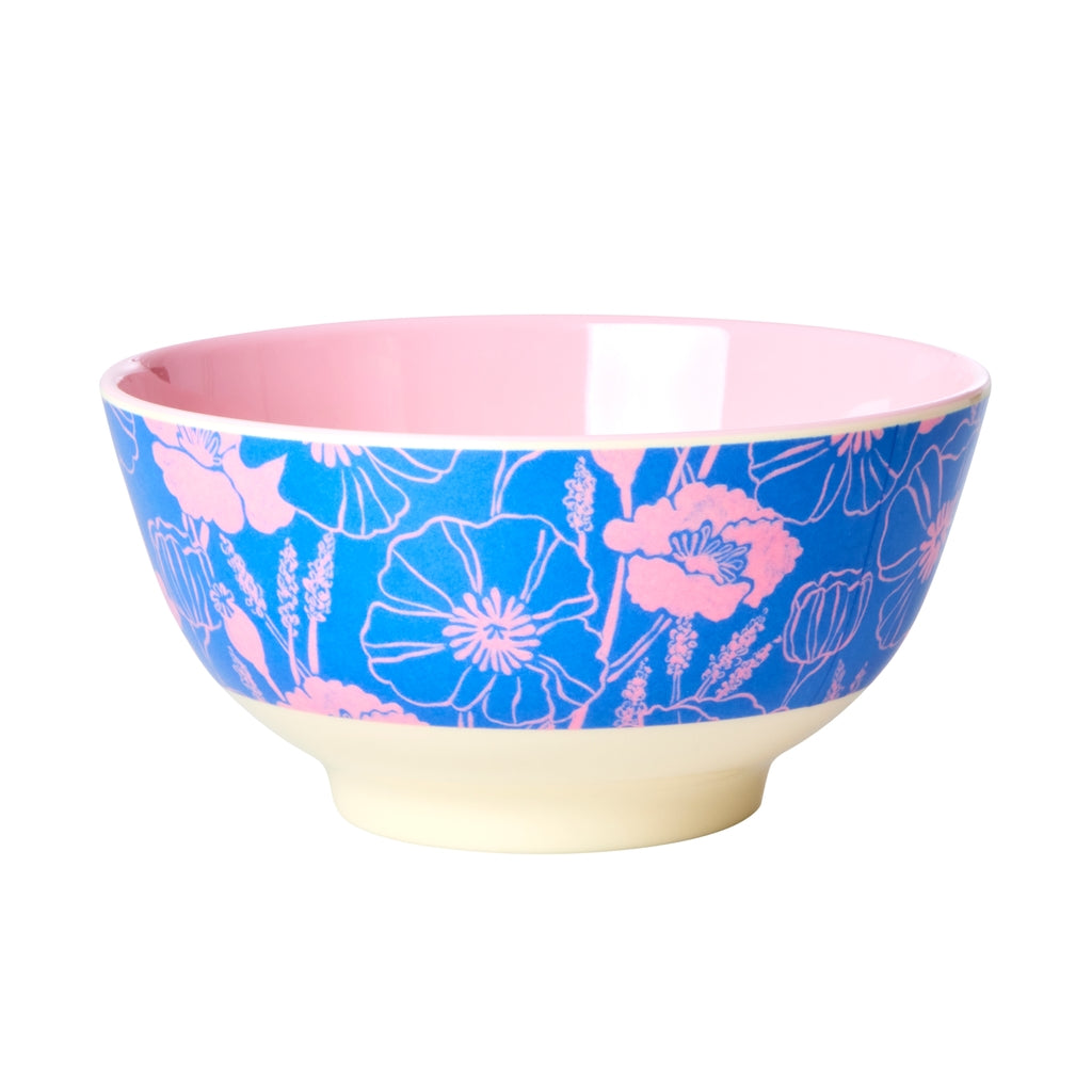 Melamine schaaltje medium Poppies Love Print - Rice