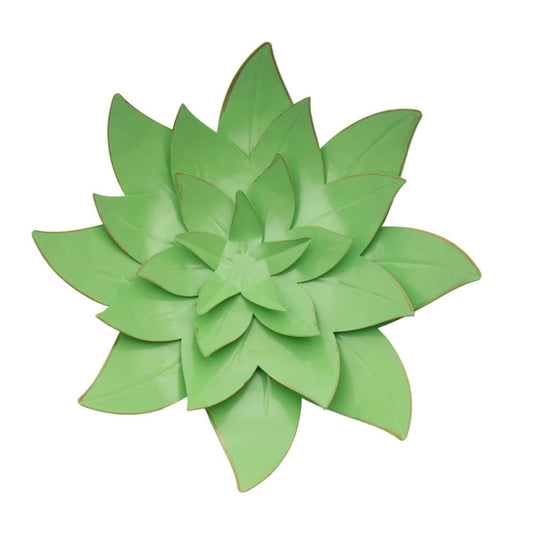 Metalen Muurbloem Jade 28 cm – Groen
