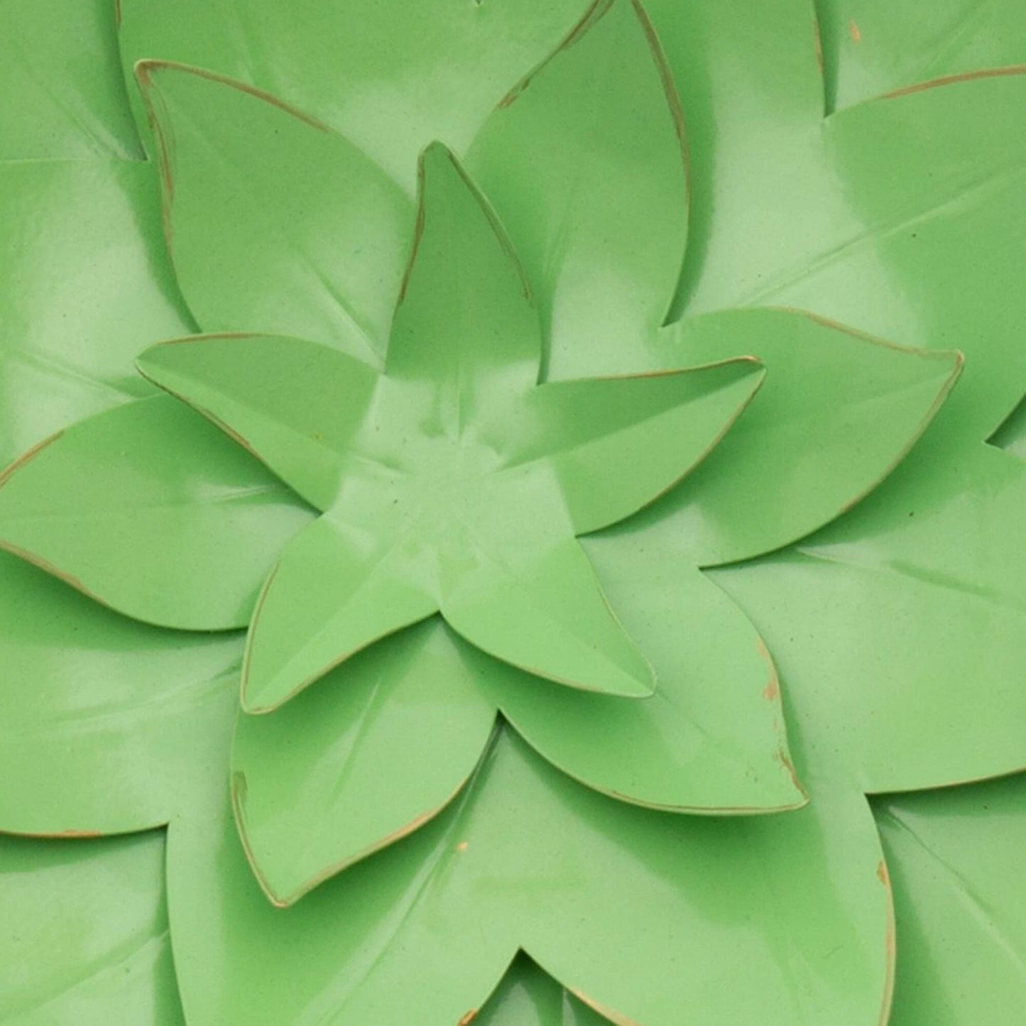 Metallene Mauerblume Jade 28 cm – Grün