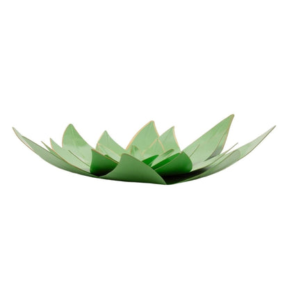 Metallene Mauerblume Jade 28 cm – Grün