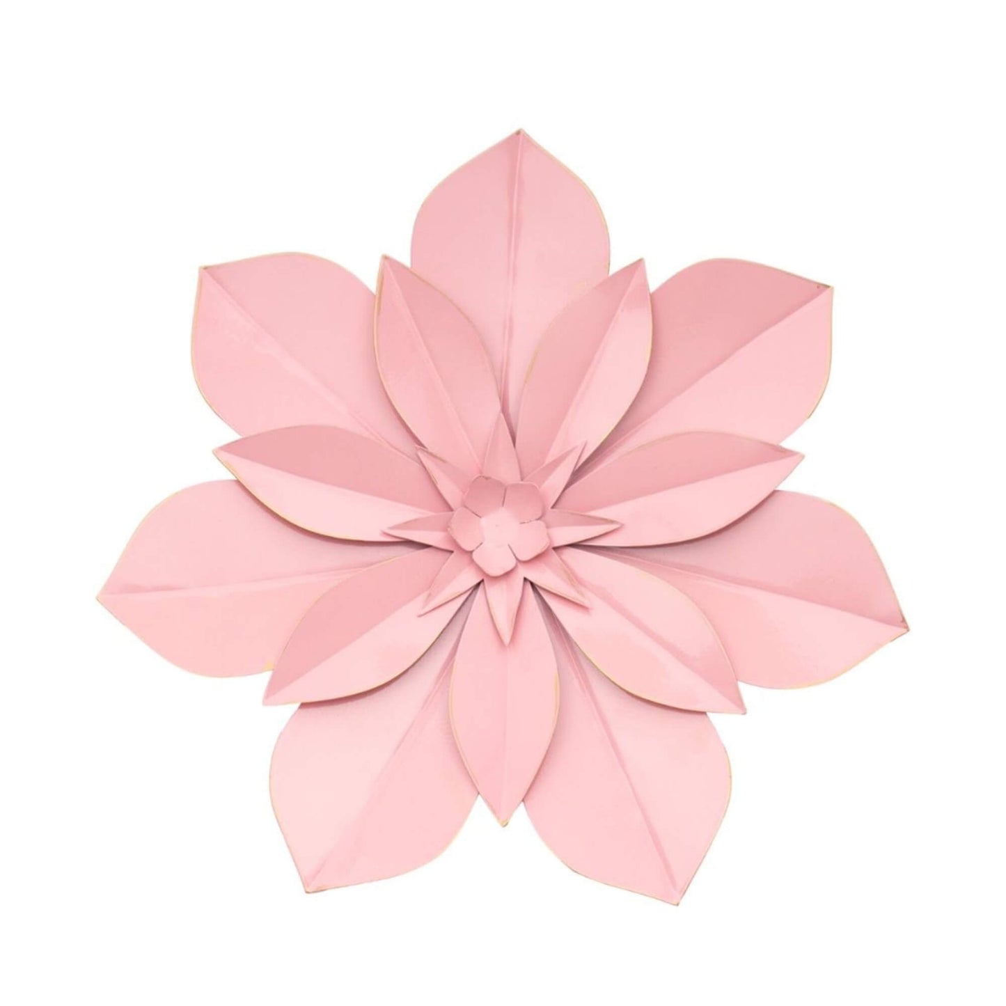 Metalen Muurbloem Sakura Roze 28 cm
