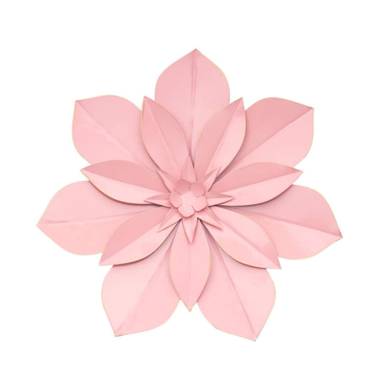 Metalen Muurbloem Sakura Roze 28 cm