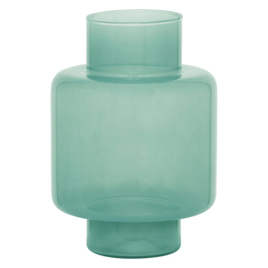 Glazen vaas in lauriergroen– Urban Nature Culture