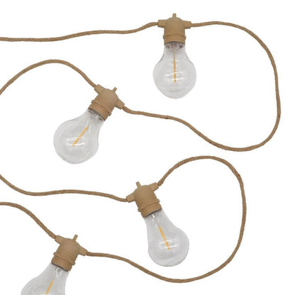 Buitenlampen op touw met LED – 5 meter