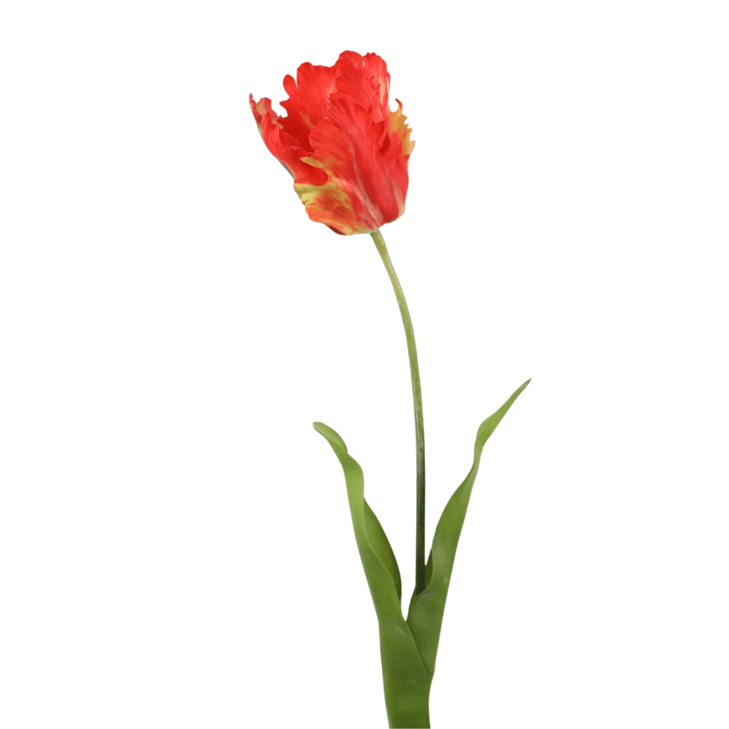 Kunstbloem Papegaai Tulp - Rood -69cm hoog