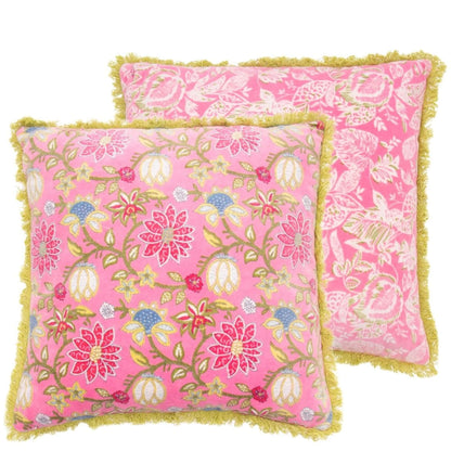 Zierkissen Blossom Velvet Blumen 45×45 cm