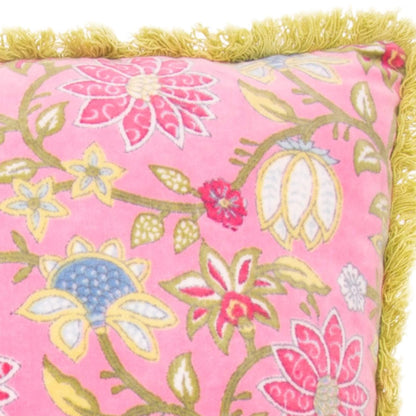 Zierkissen Blossom Velvet Blumen 45×45 cm