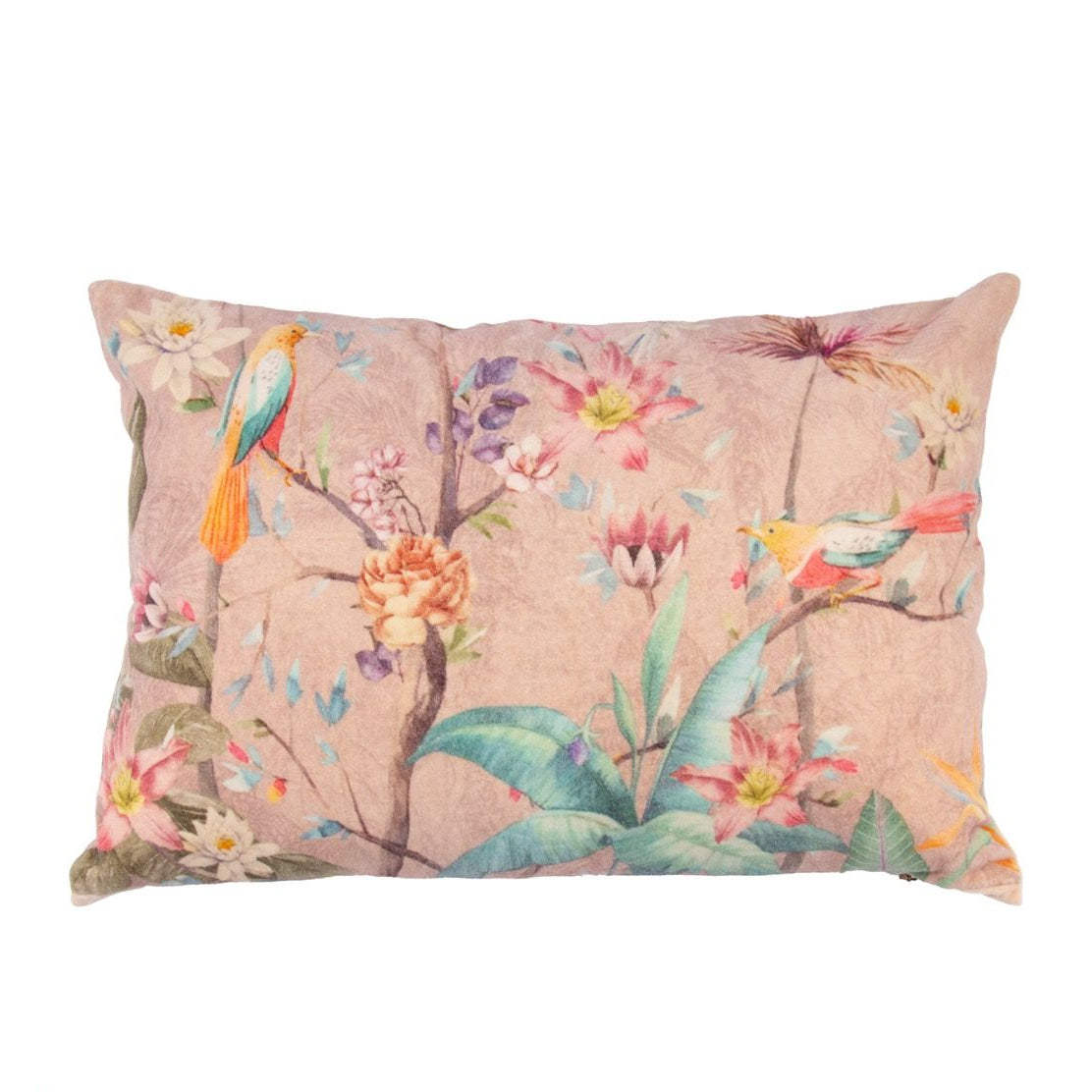 Zierkissen Eden Vögel Blumen 40×60 cm