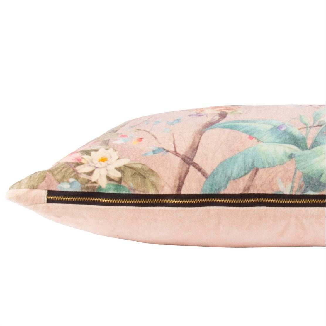 Zierkissen Eden Vögel Blumen 40×60 cm