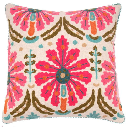 Sierkussen Fiesta Pompons 50×50 cm