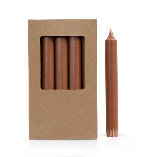 Dinerkaarsen Chestnut 19 cm – 10 stuks in een doos