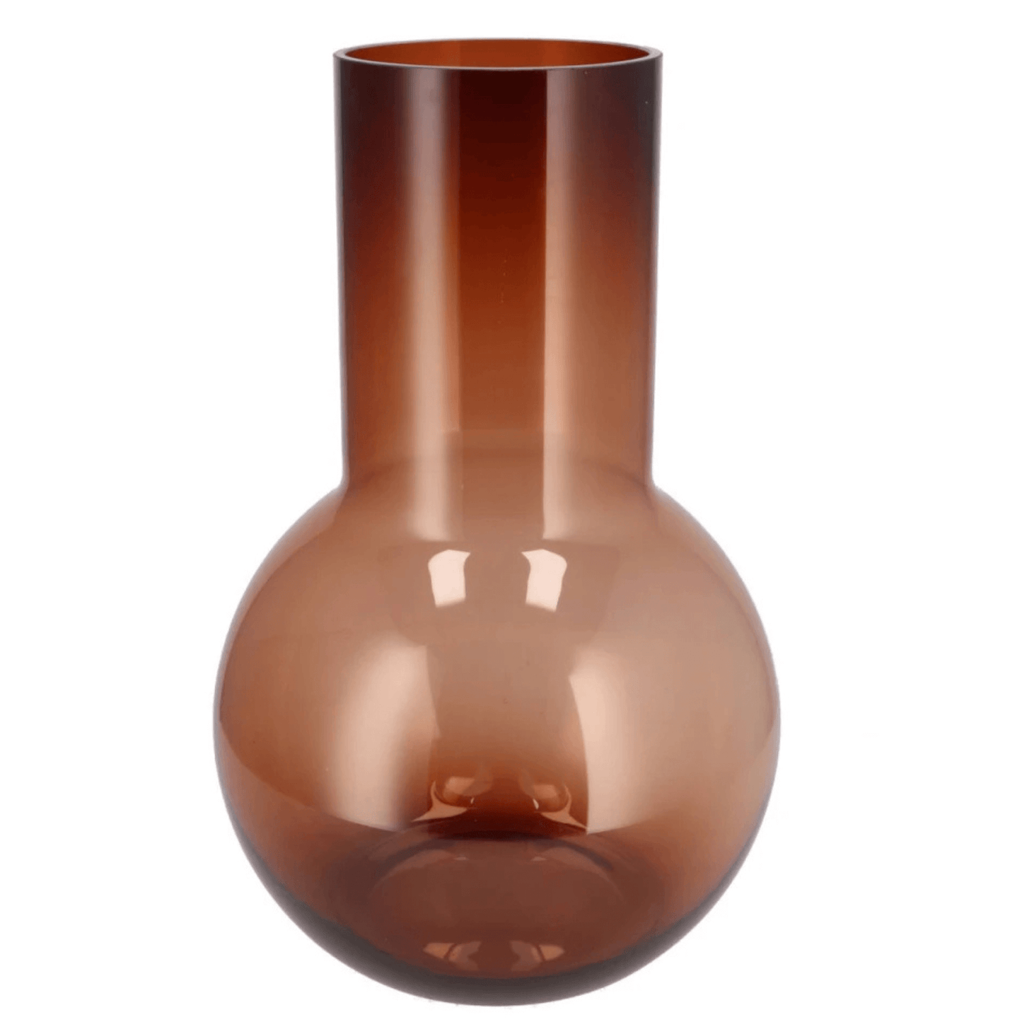 Glazen Vaas Amber – 41 cm Hoog