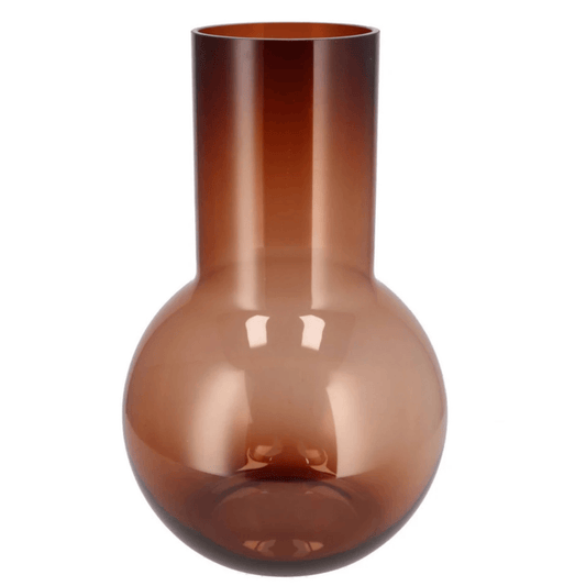 Glazen Vaas Amber – 41 cm Hoog