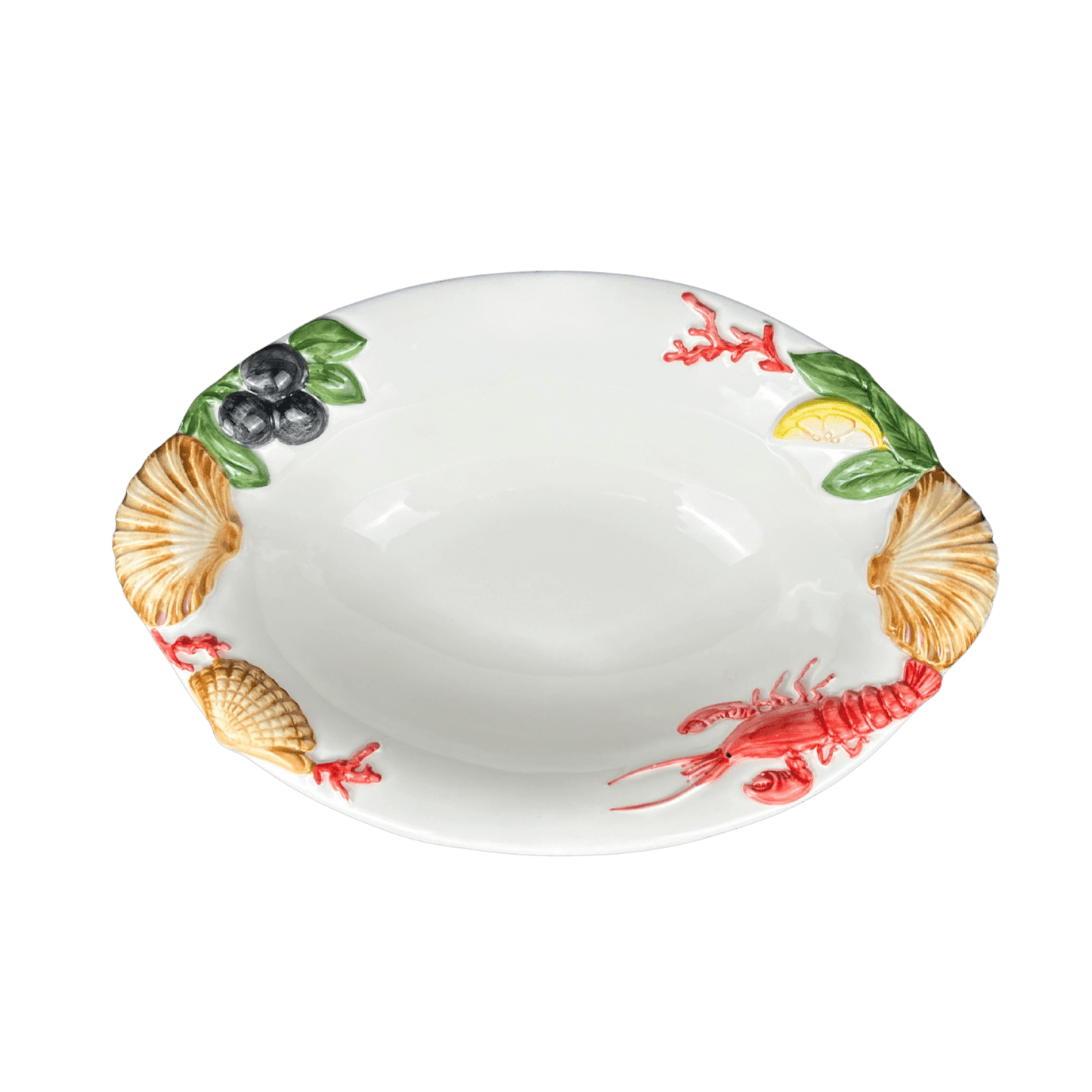 Olivenplatte Handbemalt – Italien – Ø 25 cm