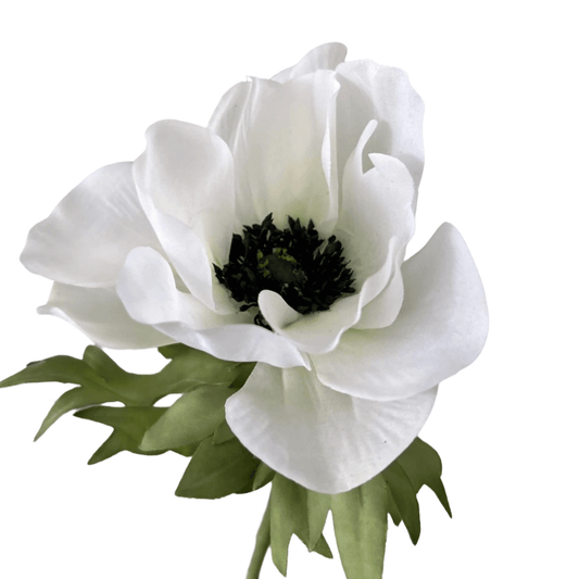 Zijden bloem anemoon wit