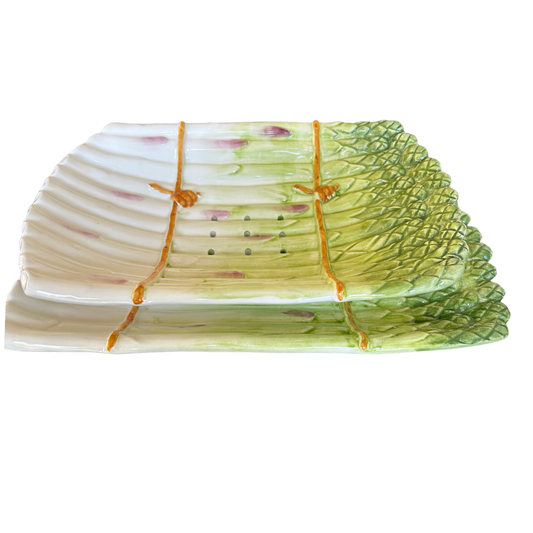Aspergeschaal set - Groen – 34 x 21 cm