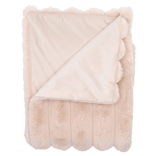 Fluffy plaid - Beige - 140 x 180 cm