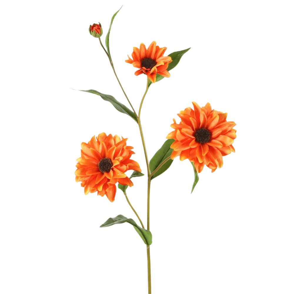 Kunstbloem Black-Eyed Susan – oranje - 82 cm