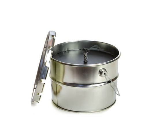 Buitenkaars in blik zwart