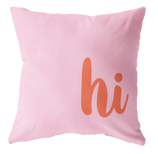 Buitenkussen Hi roze