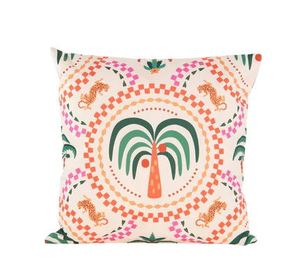 Outdoorkissen Palme bunt – 45x45 cm