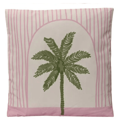 Outdoor-Kissen Palme rosa – 45x45 cm