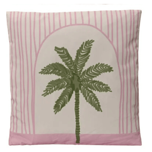 Outdoor-Kissen Palme rosa – 45x45 cm