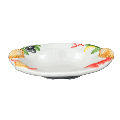 Olivenplatte Handbemalt – Italien – Ø 25 cm