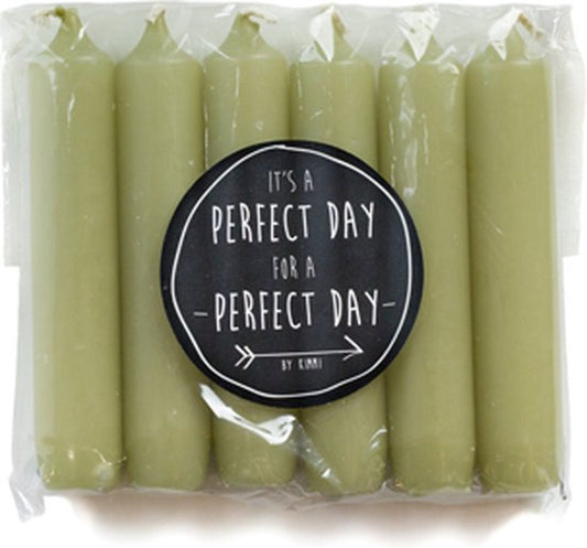 Kaarsen Rustik verpakt per 6 - Pear