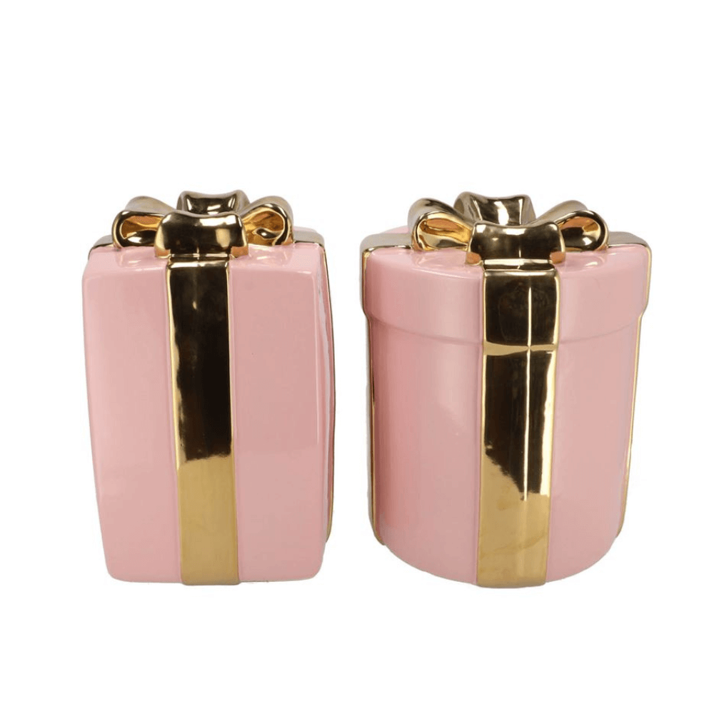 Vaas Cadeautje – Roze met Goud