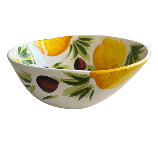 citroenschaal Handgeschilderd – Italië – Ø 25 cm