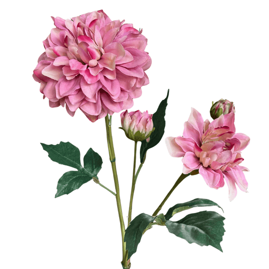 Kunst Dahlia -oudroze - 91cm