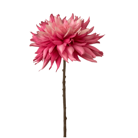 Dahlia groot in roze/wit van Silka
