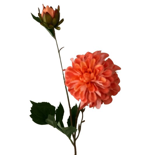 Kunstbloem Dahlia oranje