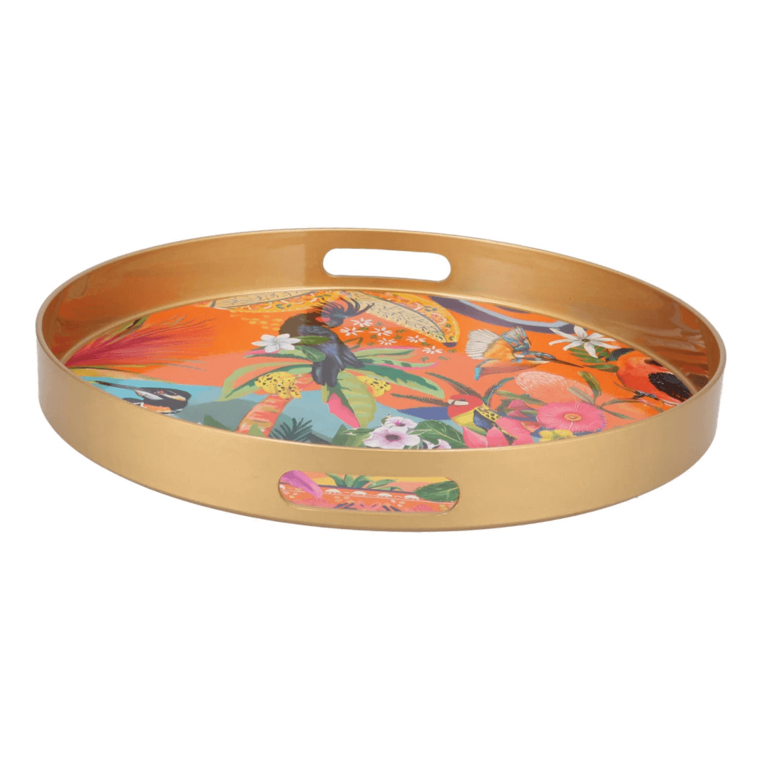 Tropical Dienblad – Melamine  – Ø 35 cm