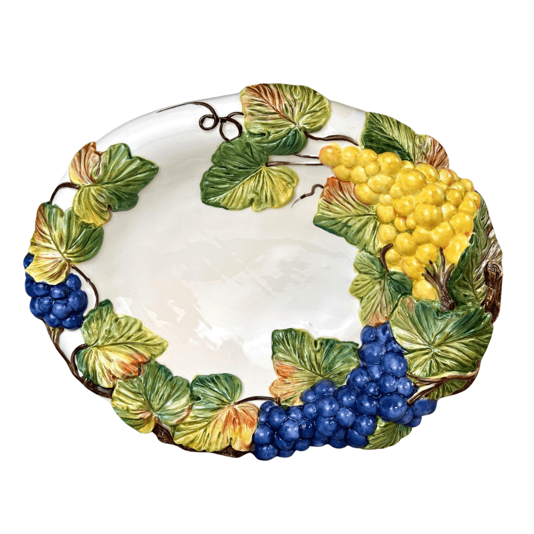 Druivenschaal Handgeschilderd – Italië –  46cm