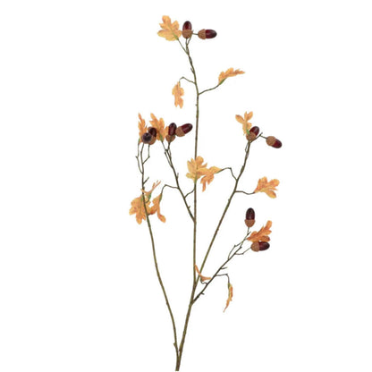 Kunsttak oude eik - met eikels en herfstblad - 90cm