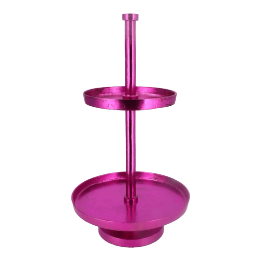 Etagère Metalic Fuchsia 2-Laags Metaal