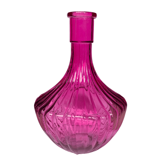 Fles vaas in fuchsia roze