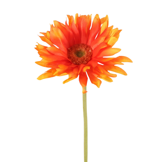 Zijden bloem Gerbera - Oranje
