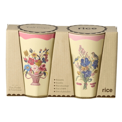 Set van 2 bekers Large– Nathalie Lété Print - Rice