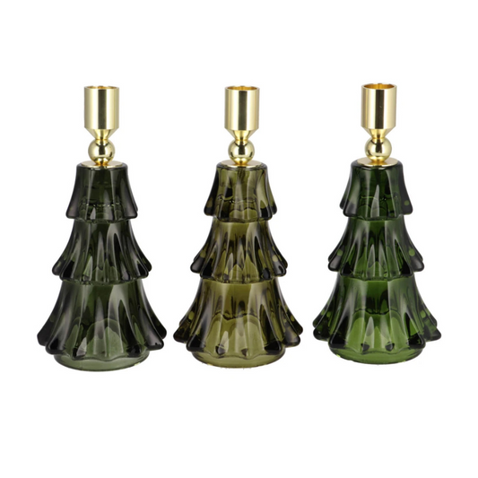 Kandelaar Kerstboom – groen – in 2 maten