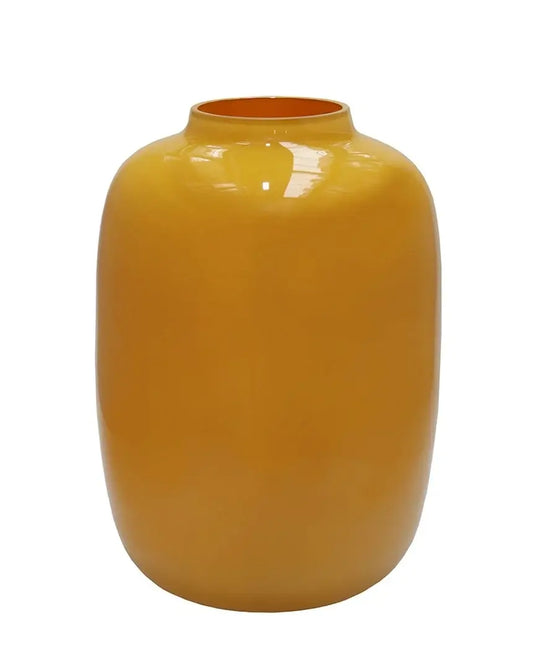 Glazen Vaas – Glanzend - Geel